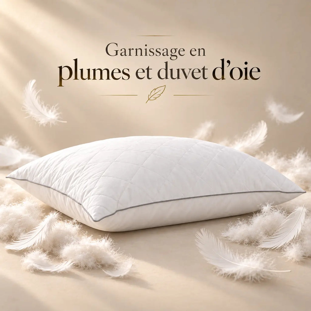 Duo d'Oreillers Duvet d'Oie Premium