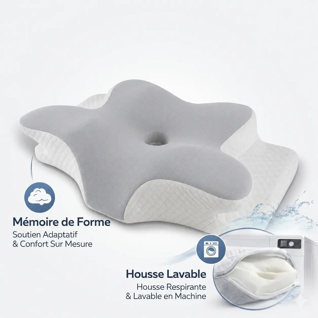 Oreiller Ergonomique Papillon