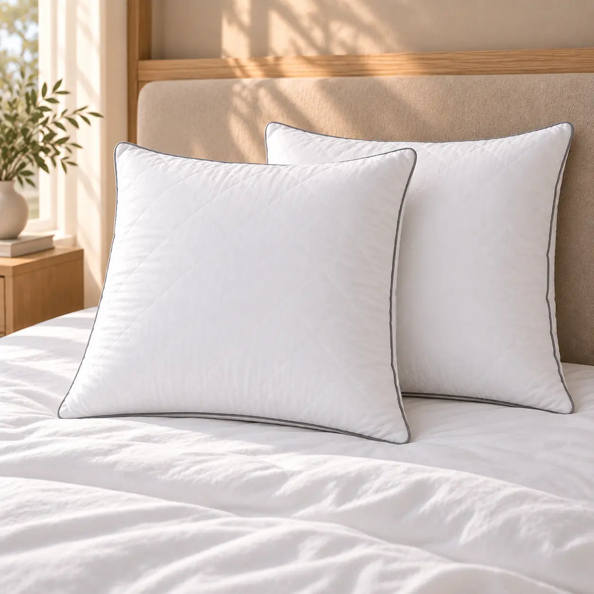 Duo d'Oreillers Duvet d'Oie Premium