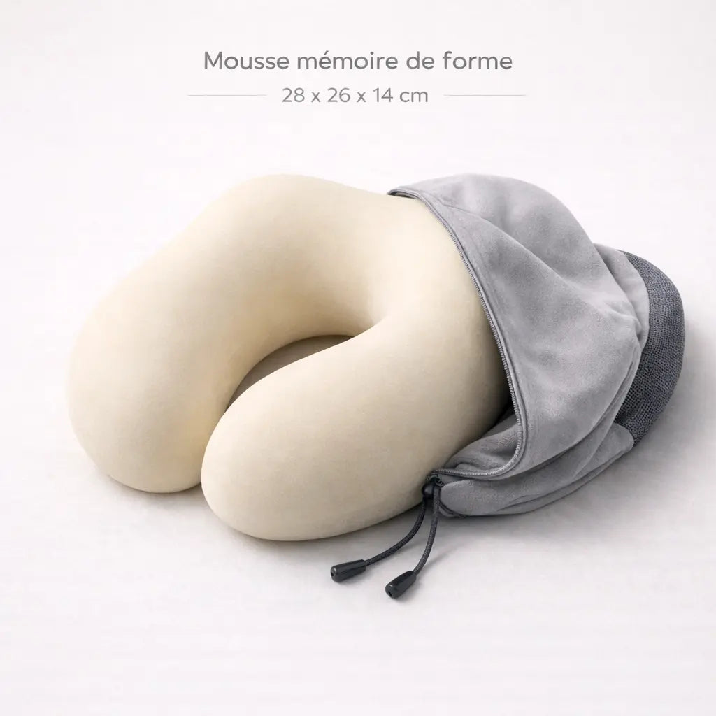 coussin de voyage - mémoire de forme Confort&alignement