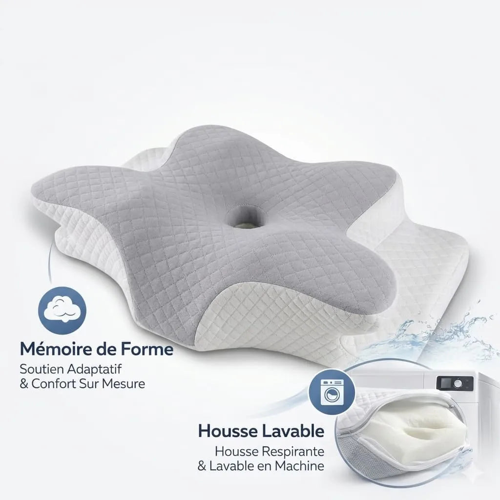 Oreiller Ergonomique Papillon