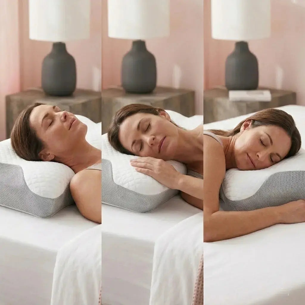 Oreiller Ergonomique cervical adapté pour dormir sur le dos et sur le côté