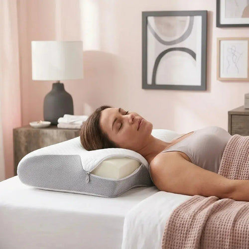 Oreiller ergonomique à mémoire de forme pour un soutien cervical et un alignement naturel